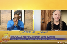 interview CVM sunrise jamaican TV-image